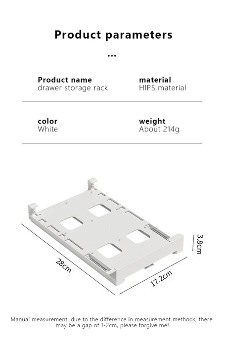 Fridge Hanging Drawer Can Dispenser – Plastic Beverage Rack, Holds 8 Cans (17x28cm)
