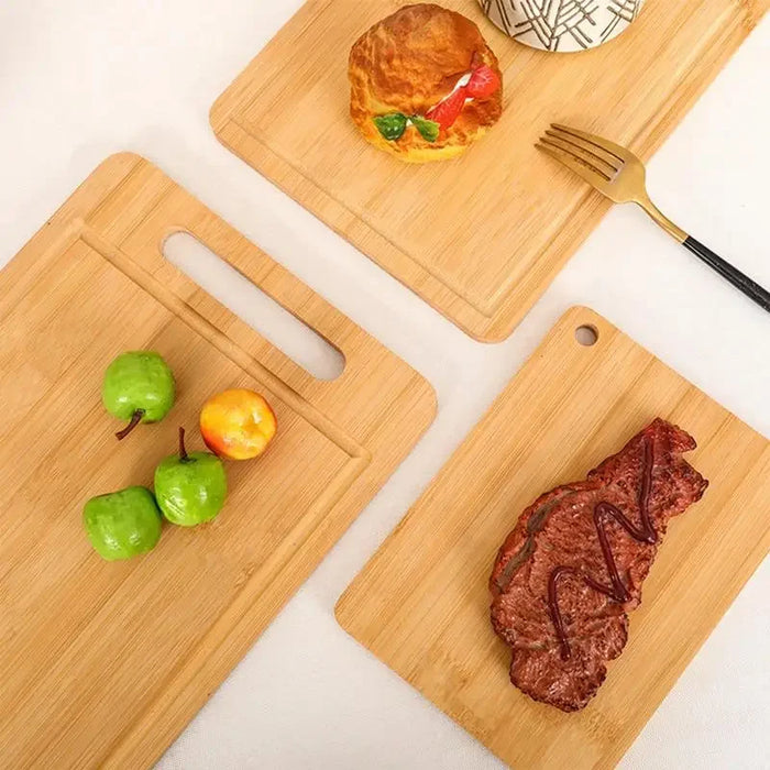 Thick Solid Wood Double‑Sided Rectangular Cutting Board – S, M & L