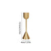 Gold Metal Candle Holder — Aluminium Candlestick for Tables & Events