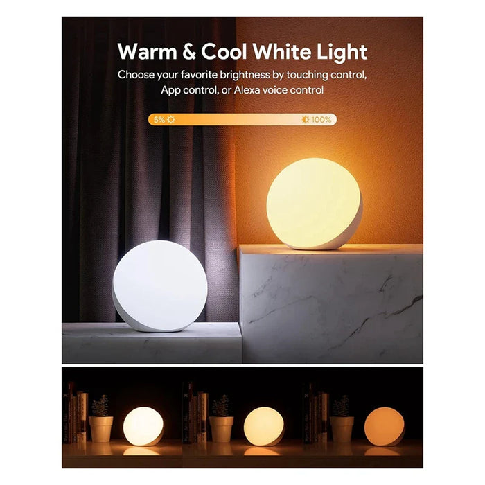 Lampe de table intelligente lampe de bureau dimmable - Contrôlée par application/voix, LED RVB, changement de couleur, lampe tactile avec prise UK - Idéale pour maisons intelligentes modernes et passionnés de technologie