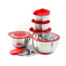 304 / 18/10 Stainless Steel Mixing Bowl Set with Lids, Graters & Handle — Non‑Slip Nesting Bowls (1.5/2.5/4.5L)