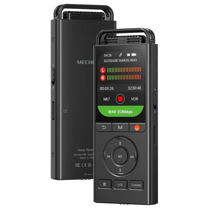 144GB Digital Voice Recorder — Voice-Activated for Lectures, Meetings & Interviews