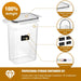 7-piece BPA-Free Plastic Food Storage Containers with 10 Labels & Pen