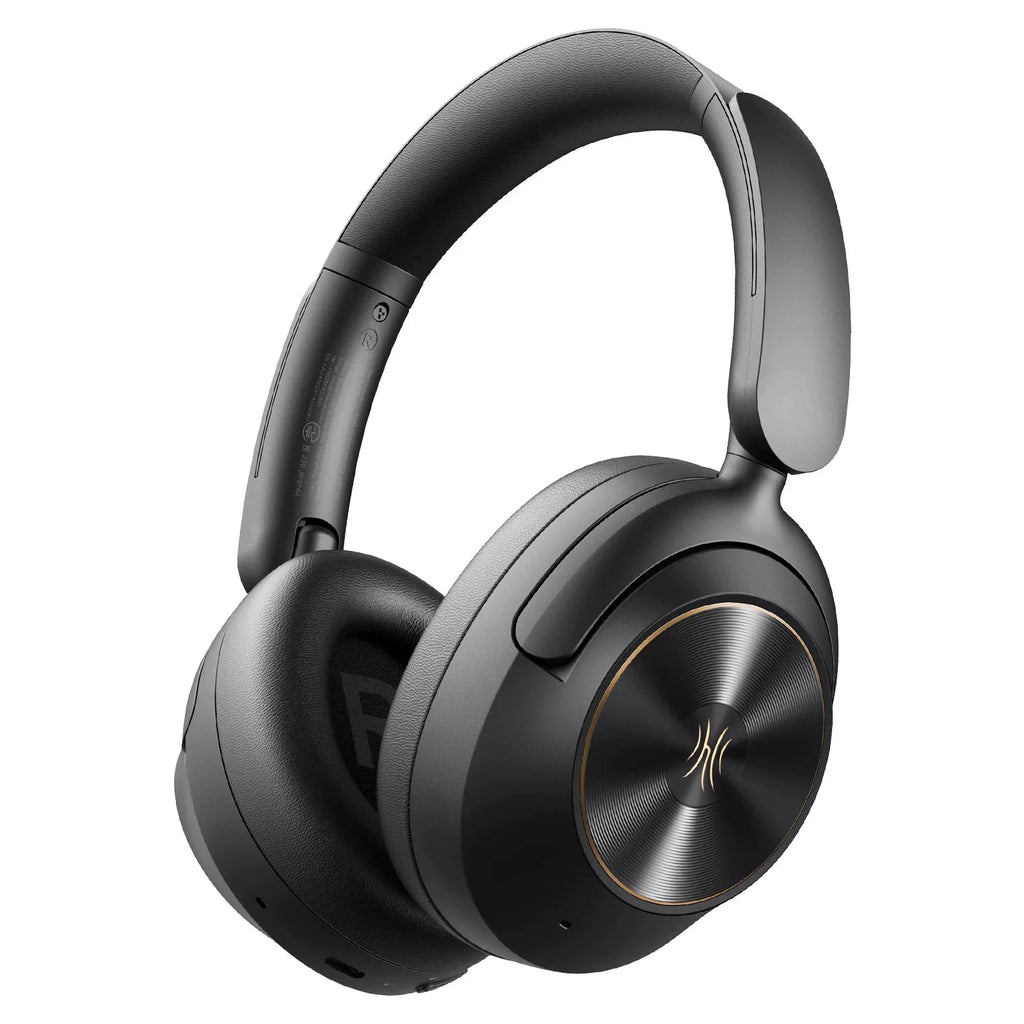 Focus A6 - Cuffie Wireless Bluetooth 6.0 con ANC, Cancellazione Attiva del Rumore Ibrida da 48dB, Over Ear, Audio Hi-Res, LDAC, Microfono Integrato, Controllo tramite App - Perfette per Pendolari, Lavoro, Viaggi e Amanti della Musica Immersiva