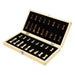 Three-in-One Wooden Game Set — Chess, Checkers & Backgammon, Portable