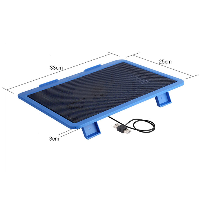Laptop Cooling Pad with 130mm Fan, USB Powered — For 14-inch and Below