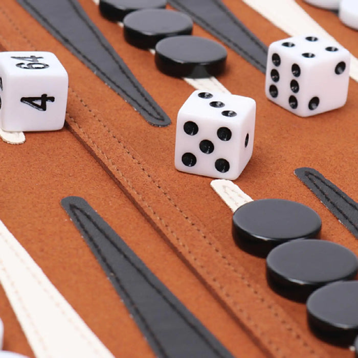 Roll-Up Backgammon Travel Set – Portable Classic Board Game for Family & Friends
