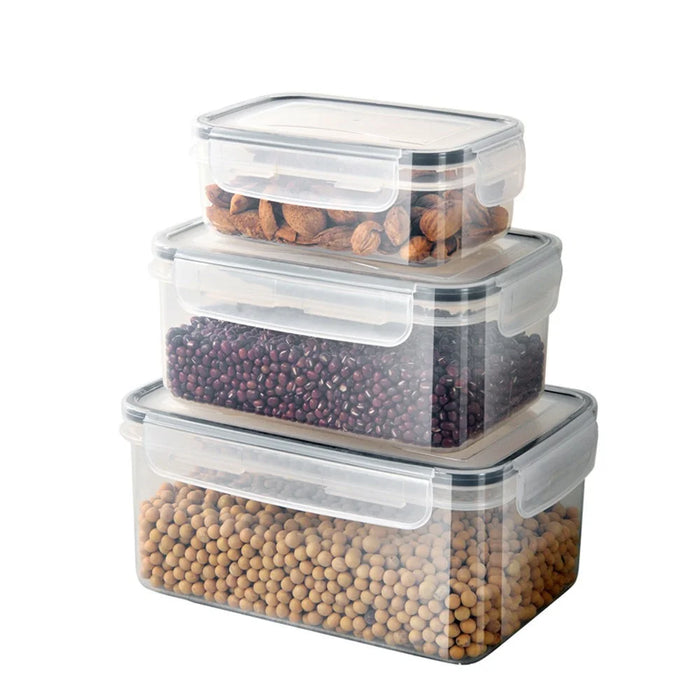 Kitchen Food Container Set — 10× 840ml BPA-Free Plastic, Microwave & Dishwasher Safe, with 10 Stickers & Marker