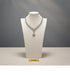 Linen Jewellery Bust Necklace Display Stand — Beige