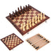 3-in-1 Travel Games Set — Chess, Backgammon & Checkers (Five Sizes)