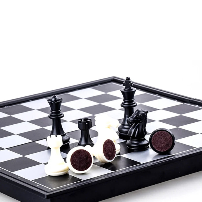 3-in-1 Magnetic Travel Board — Chess, Checkers & Backgammon (25/32/36 cm)