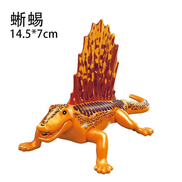 Tyrannosaurus Rex Building Block Figure — Jurassic Dinosaur Brick Toy (LEGO-compatible, 1pc)