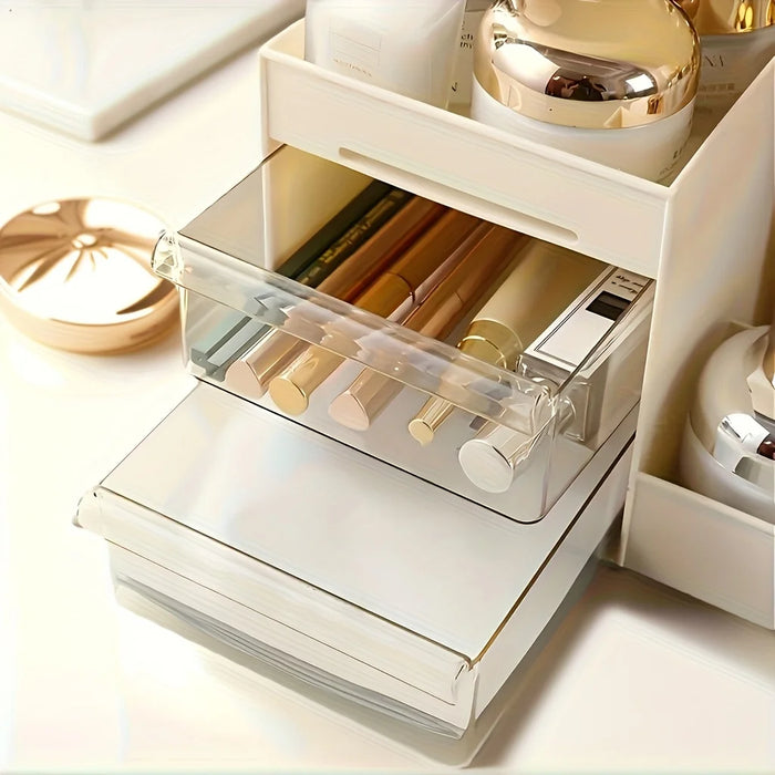 Makeup Organiser with Drawers — Cosmetic Storage for Dresser, Vanity & Bathroom Countertop