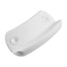 Waterproof PU Bath Pillow with Suction Cups — Spa Headrest (White)
