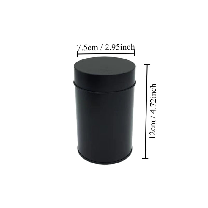 4-Piece Tinplate Storage Cans with Sealed Double Lids – For Loose Tea, Coffee & Spices