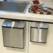 Wall-Mounted Stainless Steel Kitchen Bin — No-Bend-Over, Press-On Lid