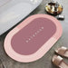 Super-Absorbent Coral Velvet Bath Mat, Non-Slip Quick-Dry Floor Rug 40 x 60 cm