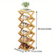 Bamboo Foldable Shoe Rack — Narrow Freestanding Shelf, 4/5/6-Tier for Hallway & Bedroom