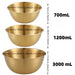 3pc Stainless Steel Mixing Bowls — Oven & Dishwasher Safe with Measurement Marks