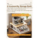 Multi-Purpose Coffee Station Organiser with Drawer & Shelves for Capsules, Cups and Snacks