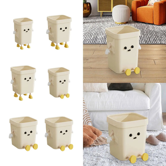 Creative Cute Trash Can — Open-Top Compost Bucket & Dustbin for Home
