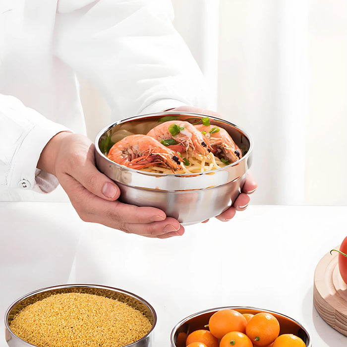 14.5cm Stainless Steel Bowl – Durable, Stackable for Mixing, Pickling, Salad & Fruit