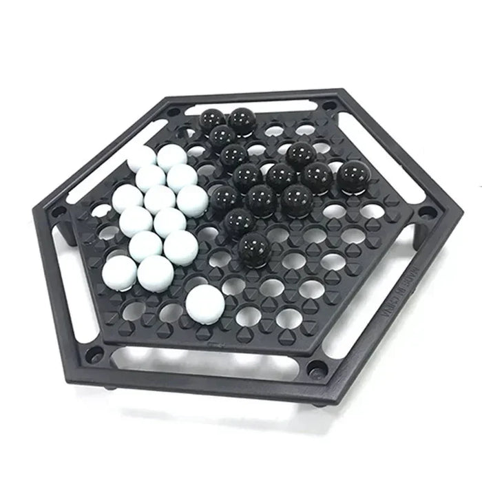 Portable Push-Marble Family Board Game — Strategy for Kids (6+)