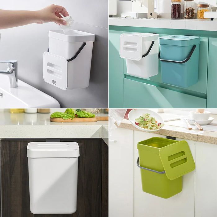 3L Countertop Compost Bin with Lid — Compact Kitchen Waste Caddy