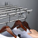 Wall-Mounted Foldaway Clothes Drying Rack - Expandable Stainless Steel