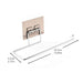 Under-Cabinet Self-Adhesive Paper Towel Holder — Stainless Steel, 27 x 7 cm