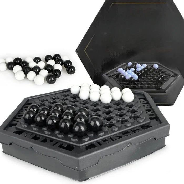 Portable Push-Marble Family Board Game — Strategy for Kids (6+)