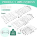 Expandable Transparent PET Bathtub Caddy Tray – Adjustable Bath Shelf with Cup Holders