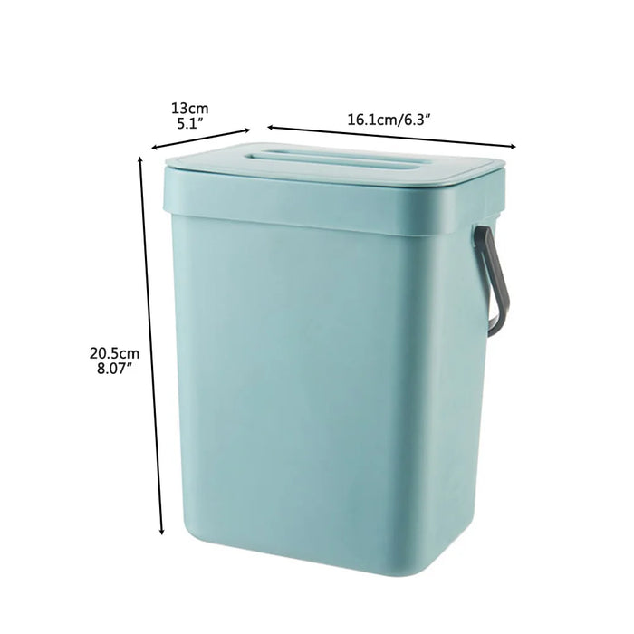3L Countertop Compost Bin with Lid — Compact Kitchen Waste Caddy