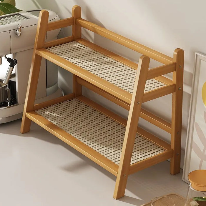 2-Tier Bamboo Spice Rack – Counter & Cabinet Organiser