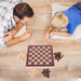 3-in-1 Wooden Chess, Checkers & Backgammon Set — Foldable 29 x 29cm Board