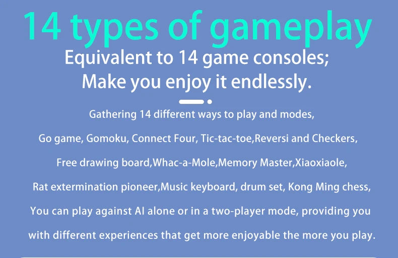 14‑in‑1 Smart Game Board — Electronic Chess, Backgammon, Go & More