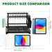 2-Tier Metal Dish Drainer with Draining Spout, Cutlery & Cup Holders