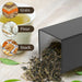 3‑Piece 1 L Coffee, Tea & Sugar Canisters with Airtight Bamboo Lids — Metal Storage Jars