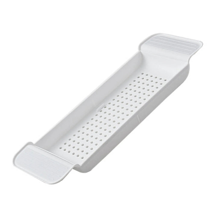 Expandable Bath Tray with Draining Design – Plastic Tub Caddy