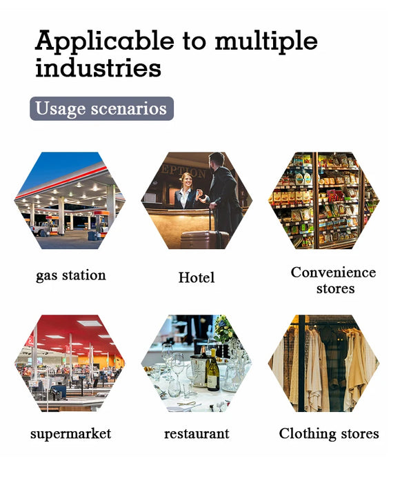 Portable 80mm Thermal Label & Receipt Printer — USB, Wi‑Fi & Bluetooth (iOS/Android/Windows)