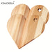 Heart-Shaped Acacia Wood Cutting Board – Bread & Cheese Platter (1 or 2 pcs)
