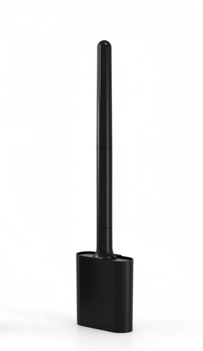 Brosse de Toilette Mini en Silicone — Manche Détachable & Support Anti-Goutte