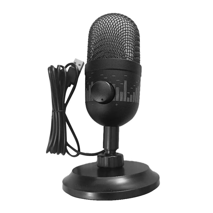 USB Condenser Microphone with RGB — 192kHz/24bit Cardioid Mic for Streaming & Recording