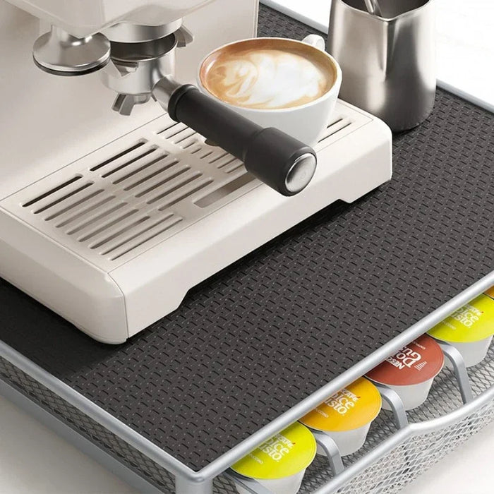 Metal Coffee Capsule Drawer Rack – 36-Capsule Desktop Storage Shelf