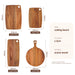 Acacia Wood Chopping & Charcuterie Board — Decorative Wooden Serving Board