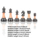 Large Wooden Chess Set — 45cm (17.7") Board, Electroplated Acrylic King 9cm (3.54")