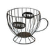 Metal Coffee Capsule Holder – Large Capacity Coffee Cup Pod Organizer (Black or Gold)