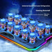 Laptop Cooler F15 with RGB, 15 Fans & USB‑C — Fits 12–17.3-inch