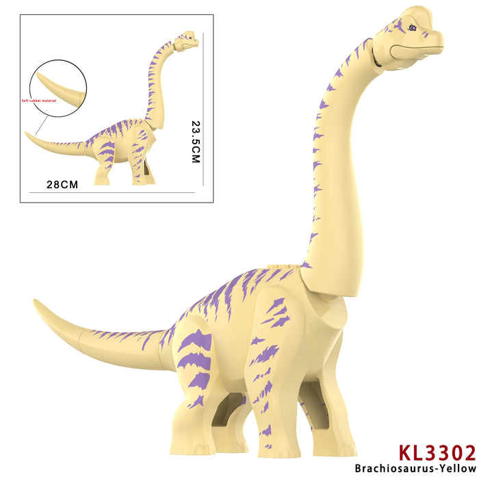 MOC Jurassic Brachiosaurus Building Kit — Small ABS Bricks Dinosaur Model (compatible)