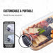 Portable Bamboo Charcuterie Board with Lockable Clear Lid
